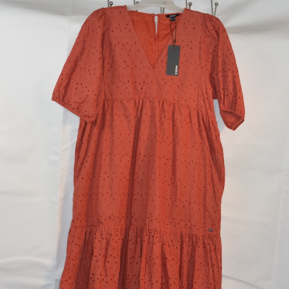 Eylet Orange MEXX Dress SZ L NWT # B17